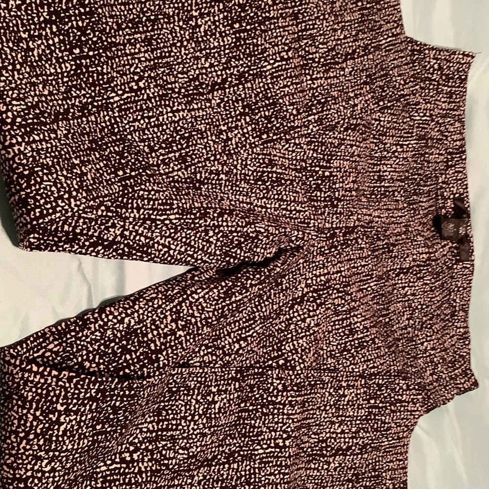 89th & Madison Women's Wide Leg Pants - Black and White Pattern